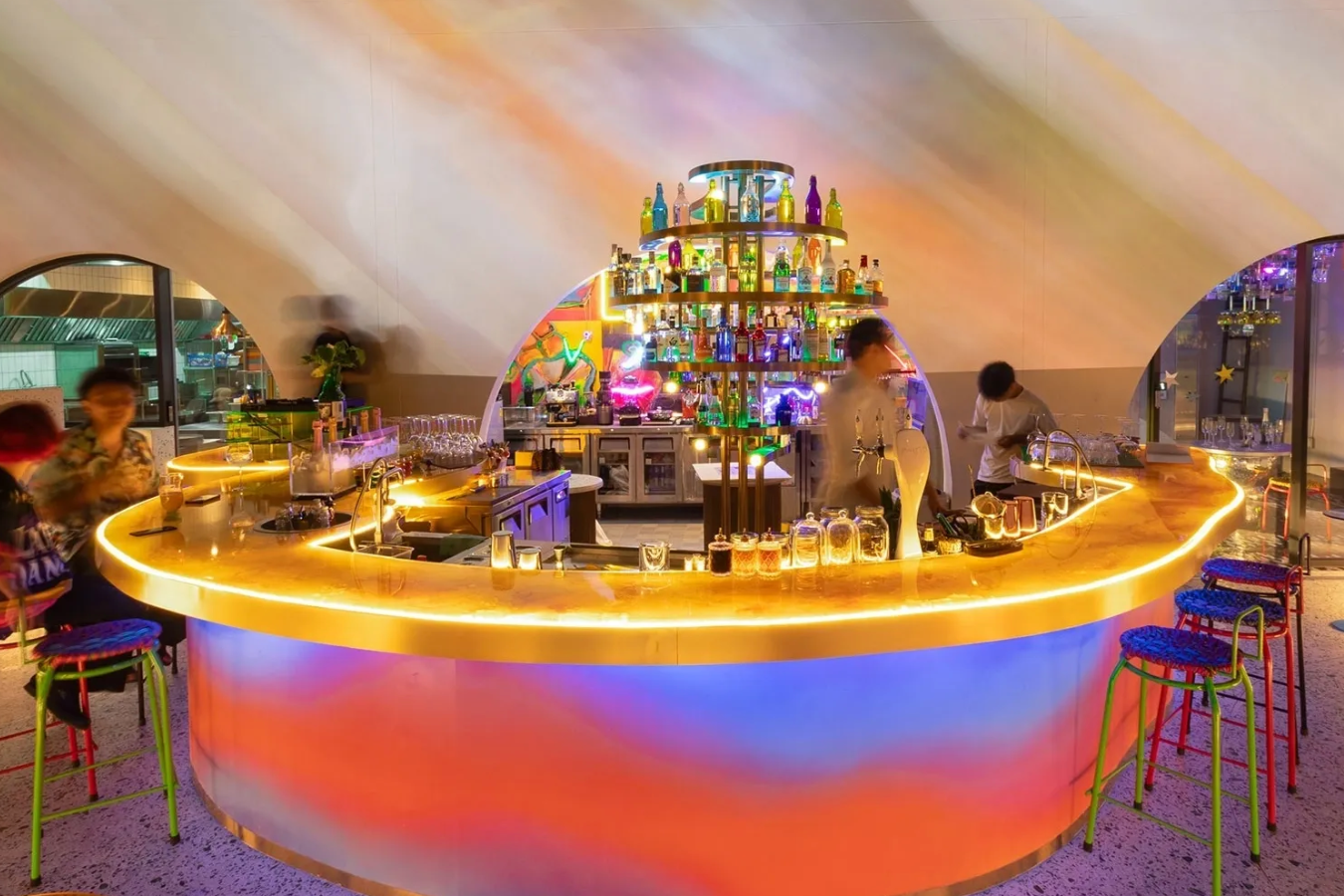 UFO Plantscape Rooftop Bar