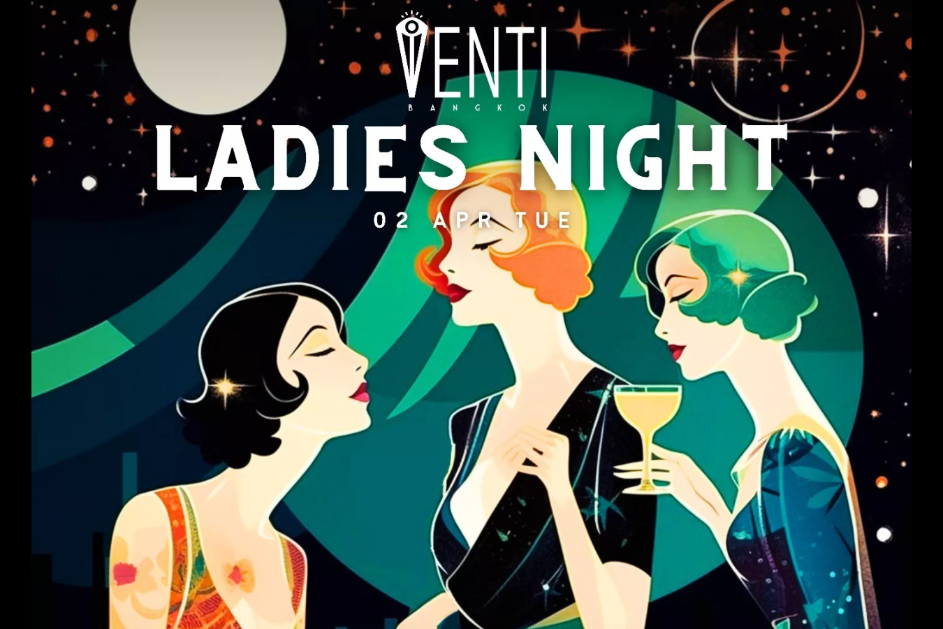 Tonight is Ladies Night at Venti Club!