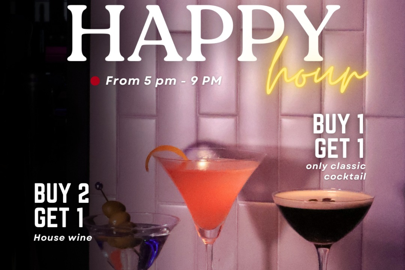 🍹 Happy Hour is on at Platform Thonglor!