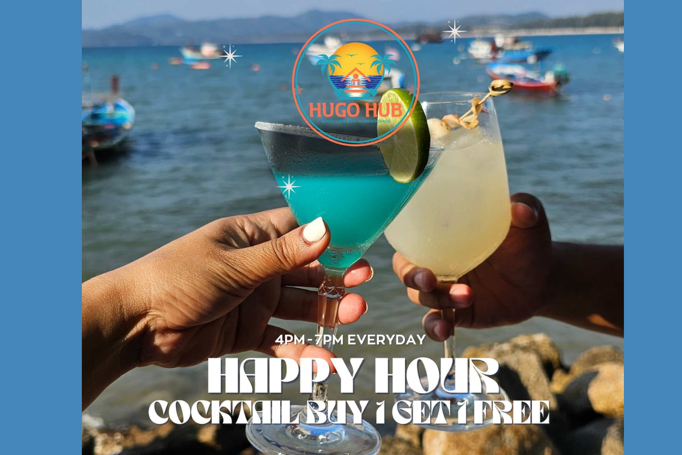 Happy Hour Buy 1 Get 1 Free