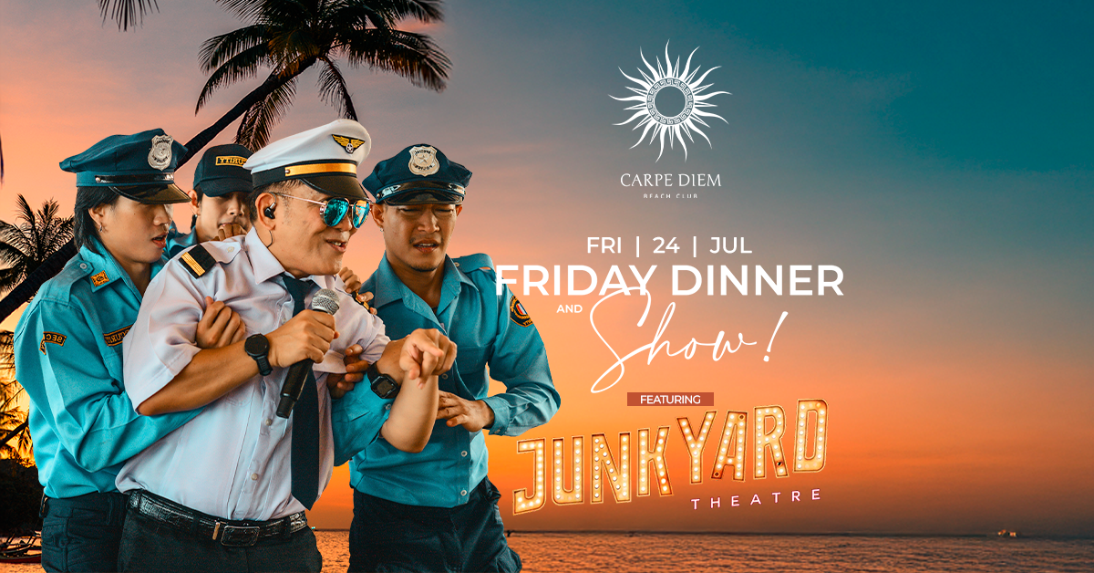 FRIDAY DINNER & SHOW [𝑓𝑡 𝐽𝑢𝑛𝑘𝑦𝑎𝑟𝑑 𝑇ℎ𝑒𝑎𝑡𝑟𝑒]