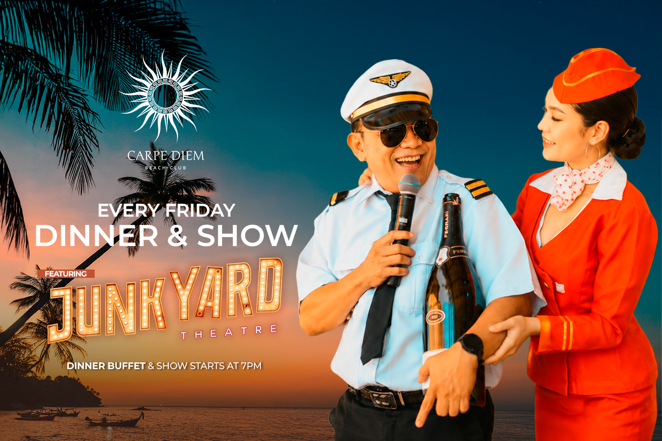 FRIDAY DINNER & SHOW [𝑓𝑡 𝐽𝑢𝑛𝑘𝑦𝑎𝑟𝑑 𝑇ℎ𝑒𝑎𝑡𝑟𝑒]